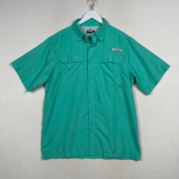 Habit Vented Fishing Hiking Short Sleeve Sun Blocking Protection 40+ UPF -Medium - Picture 1 of 14